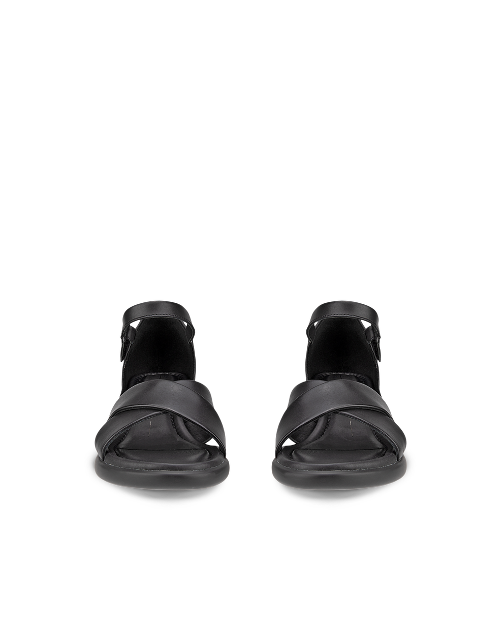 여성용 ECCO® Sculpted Sandal LX 35 가죽 힐 샌들 - Black - Front pair