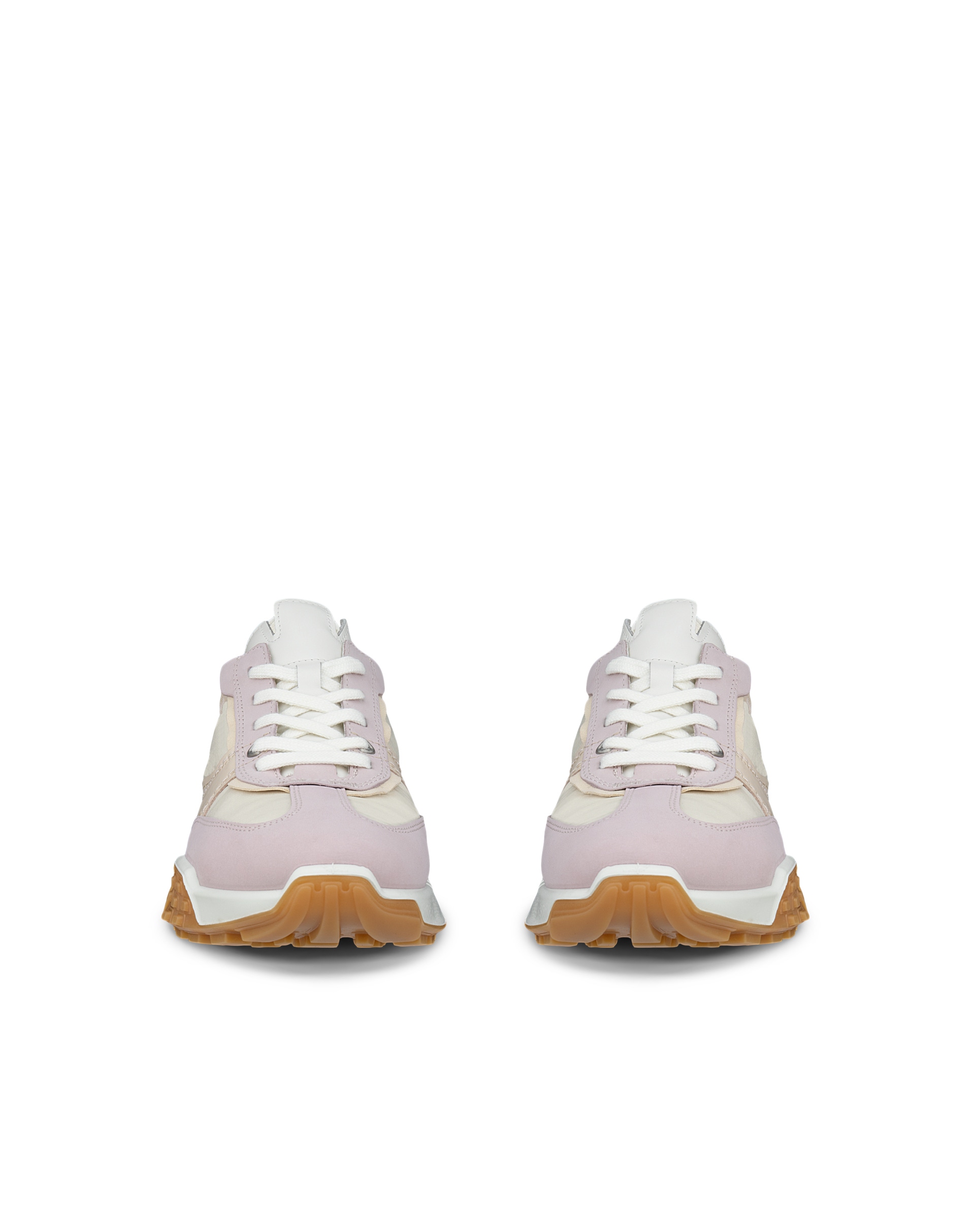 Women's ECCO® Retro Leather Sneaker - Multicolor - Front pair