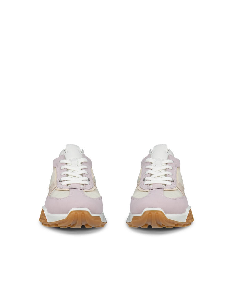 Women's ECCO® Retro Leather Sneaker - Multicolor - Front pair