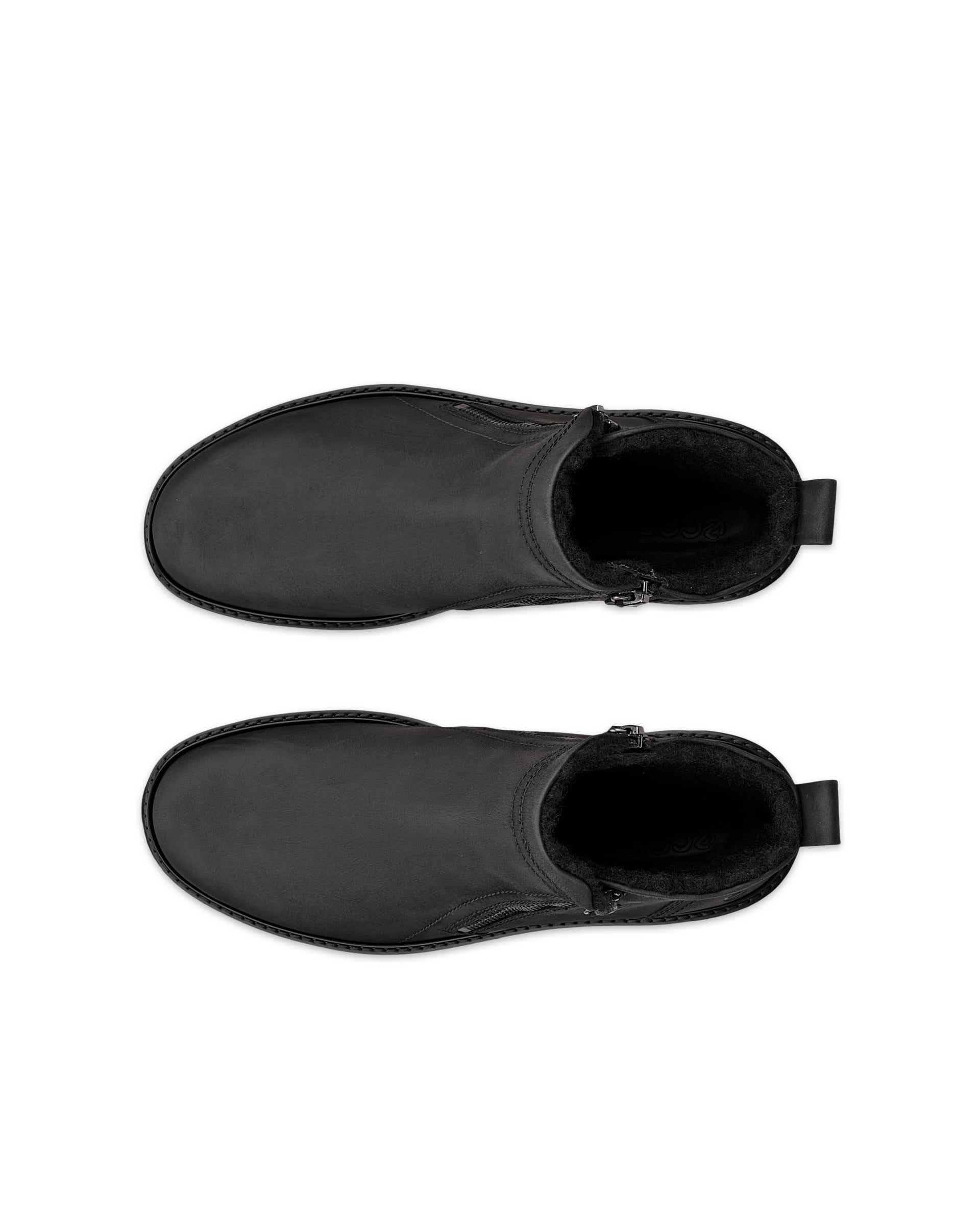 ECCO Men's Turn Waterproof Mid-cut Boot - Black - Top left pair
