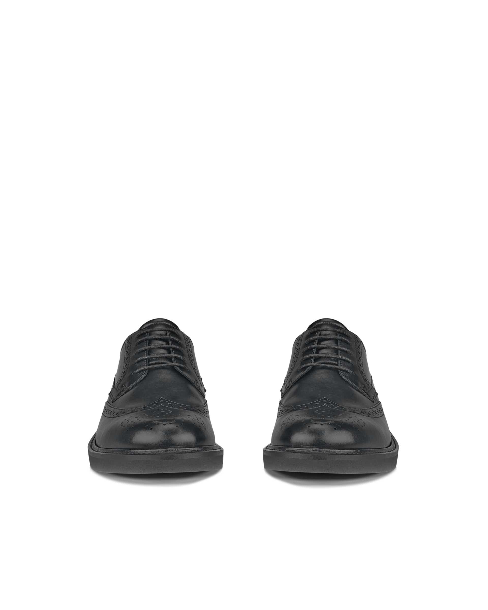 Zapatos brogue de piel ECCO® Metropole London para hombre - Negro - Front pair