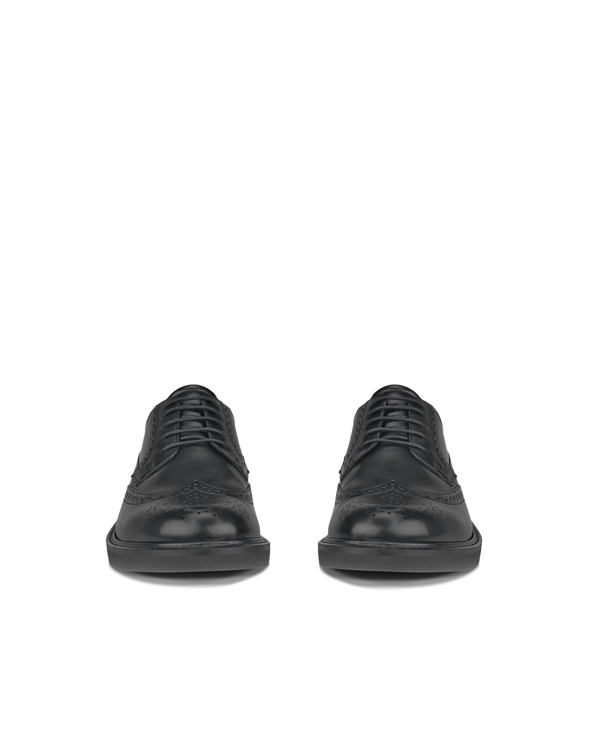 Zapatos brogue de piel ECCO® Metropole London para hombre - Negro - Front pair