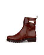 Women's ECCO® Modtray Leather Ankle Boot - Brown - Outside