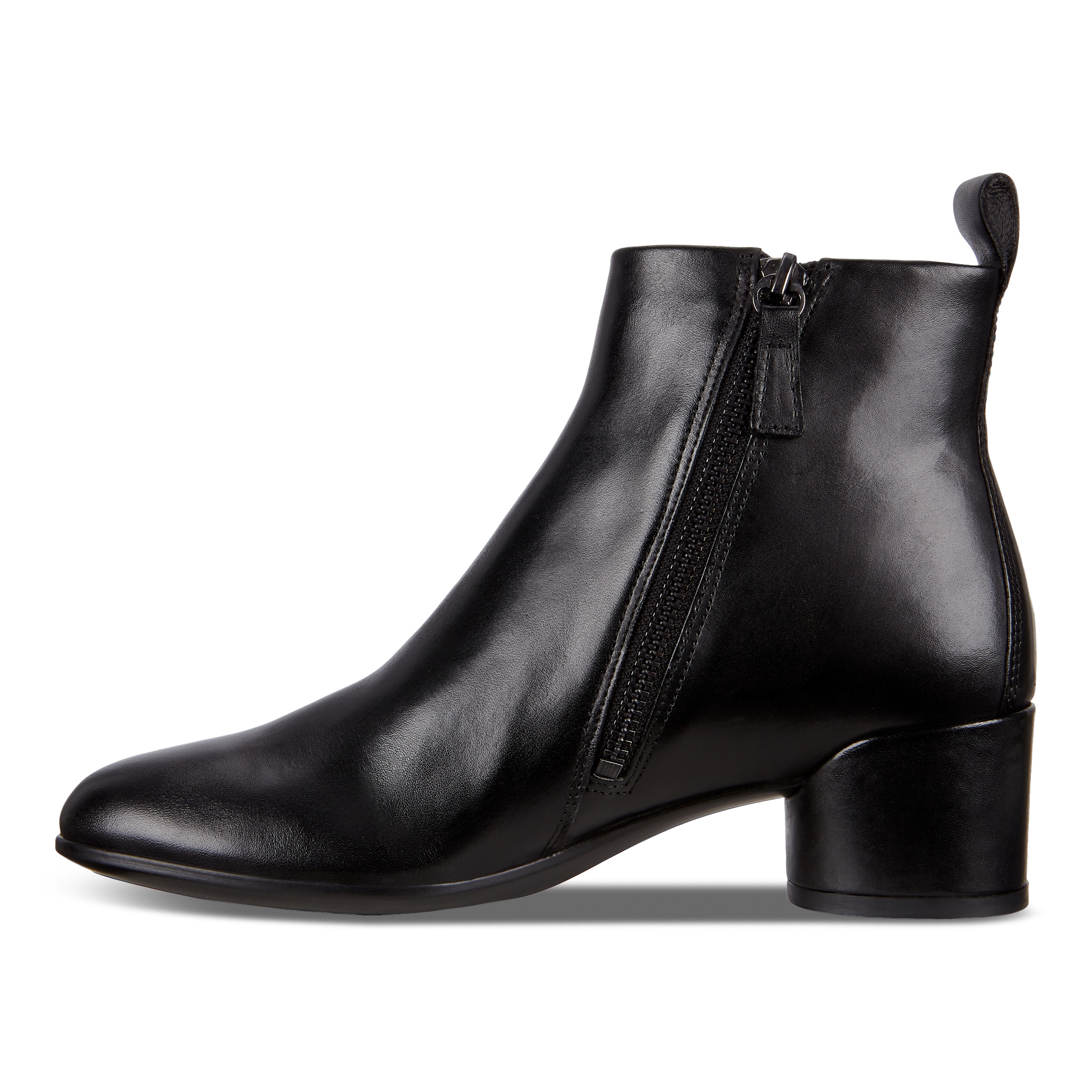 Botines de piel ECCO® Shape 35 Mod Block para mujer - Negro - Inside