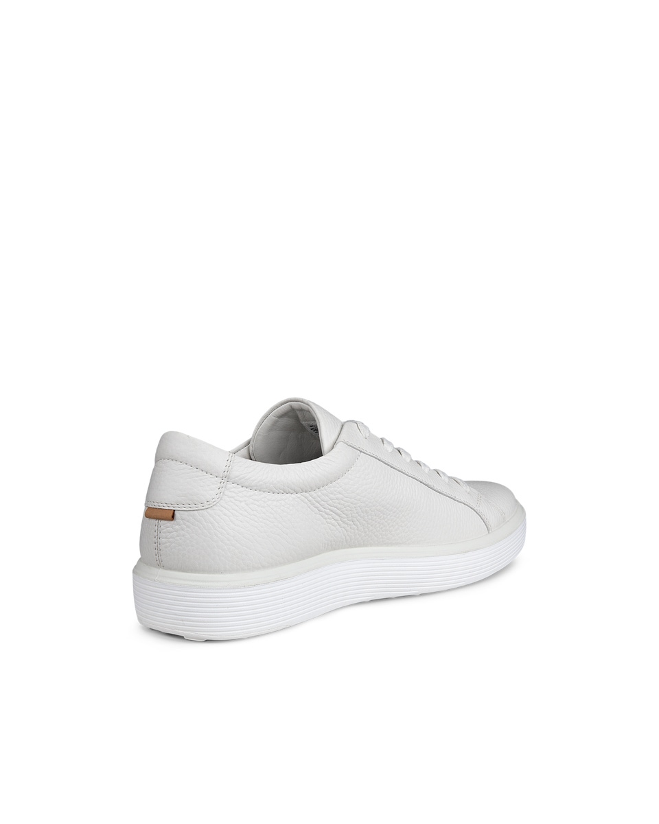 Men s ECCO Soft 60 Leather Sneaker White