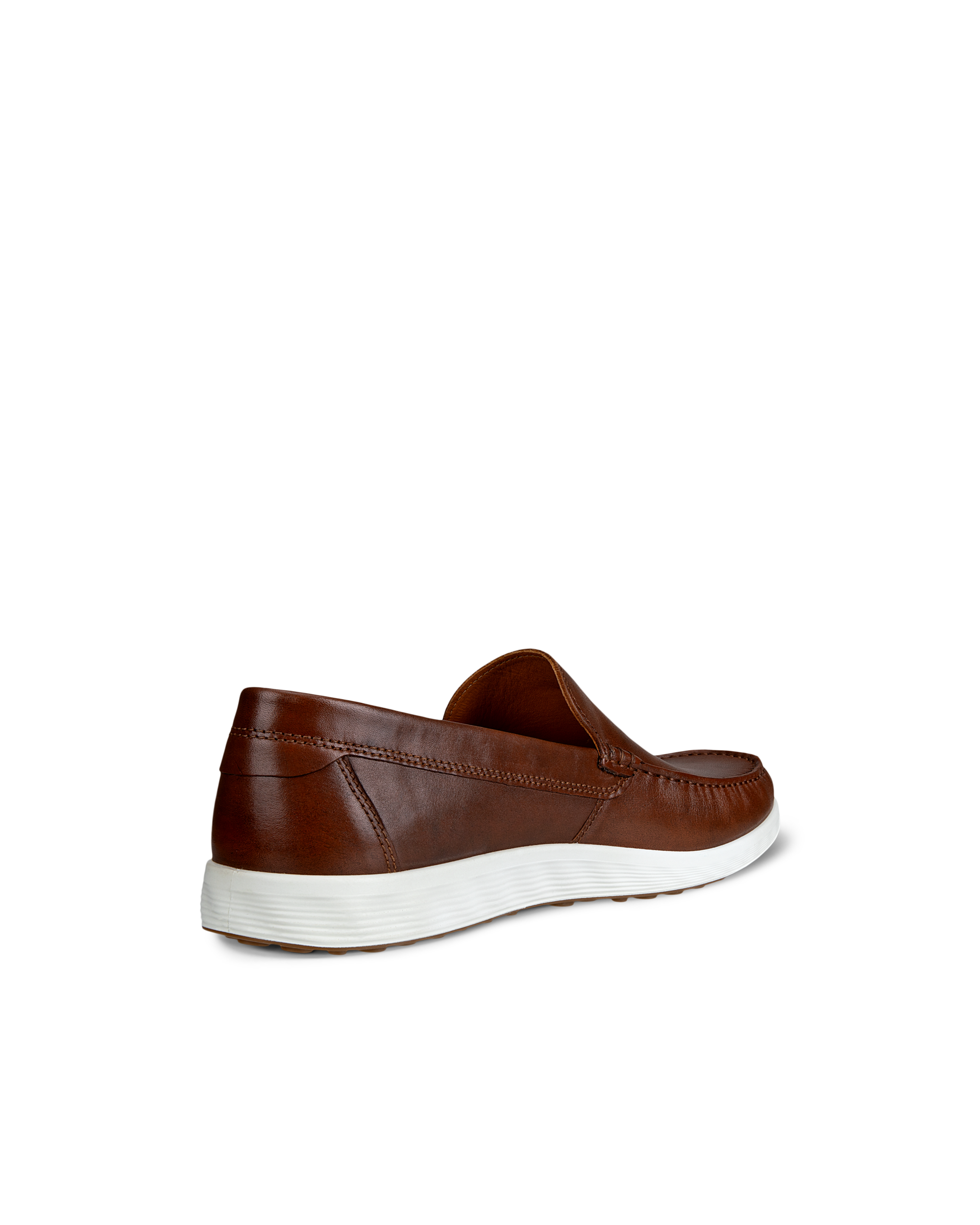 Men's ECCO® S Lite Moc Leather Moccasin - Brown - Back