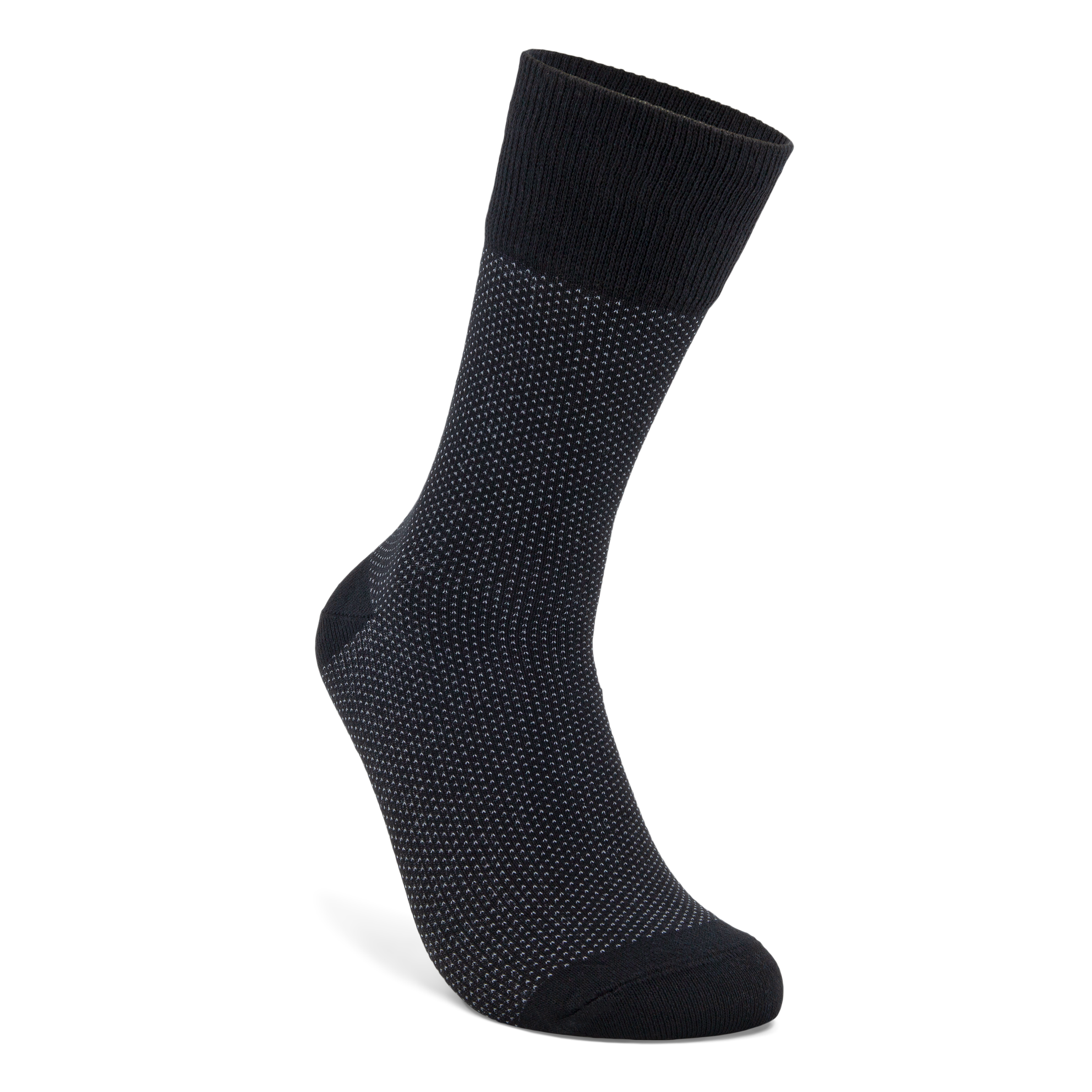 Men's ECCO® Classic Birdseye Low-Cut Socks - Black - Main