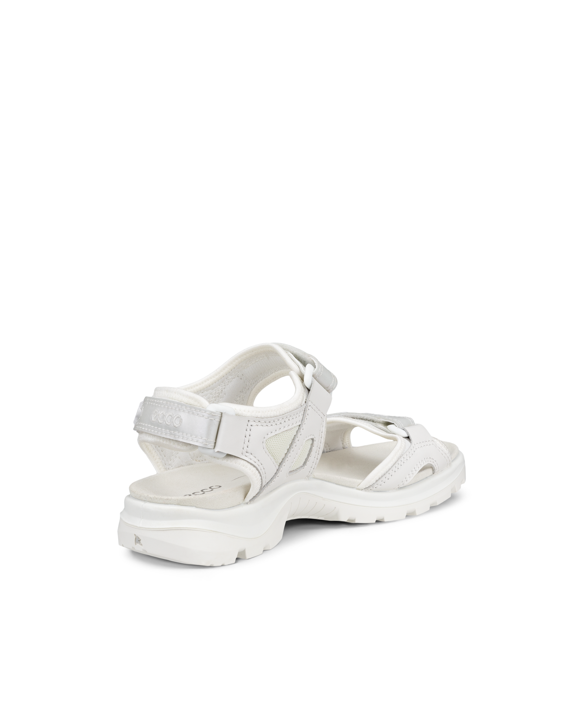 Women's ECCO® Offroad Leather Hiking Sandal - White - Back