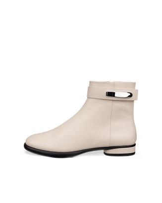 ECCO Sculp Lx Low Boot Lea - Beige - Outside