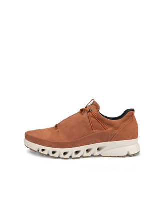 Men's ECCO® Multi-Vent Nubuck Gore-Tex Shoe - Brown - Outside