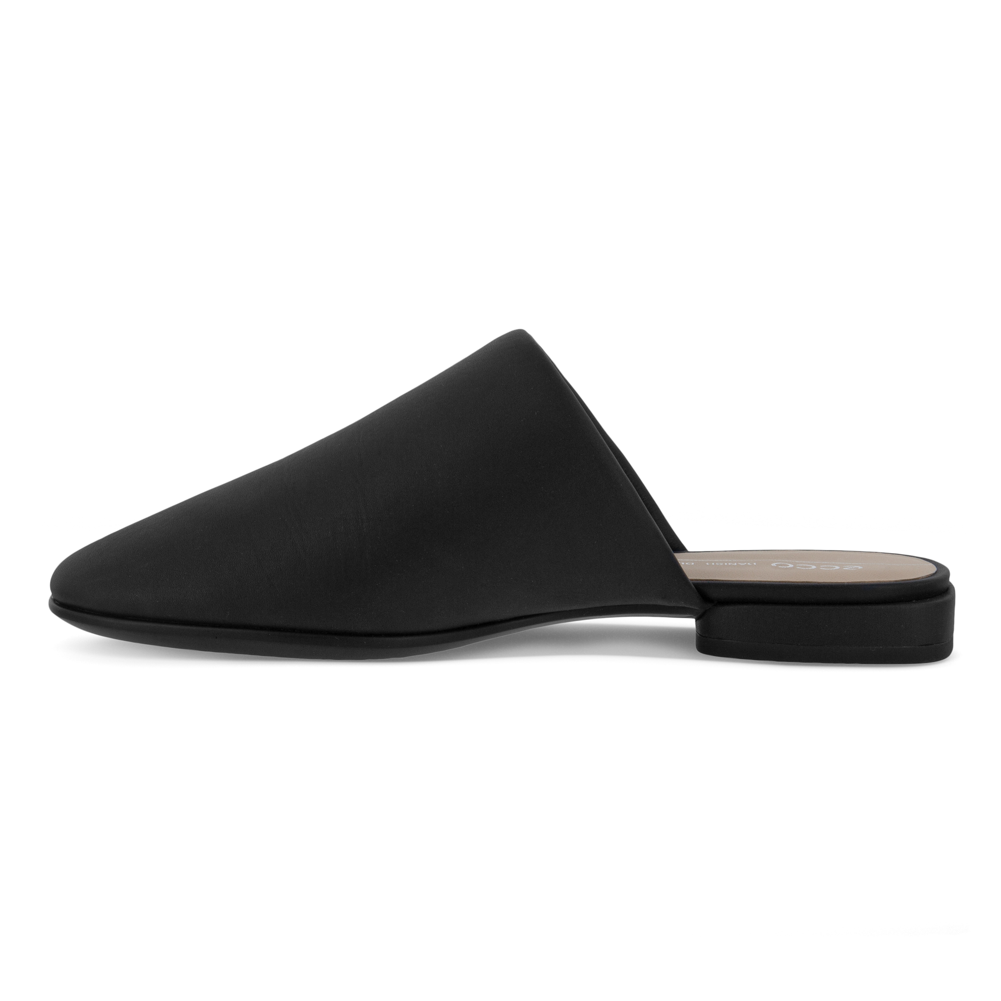 ECCO® Anine Squared mules en cuir pour femme - Noir - Inside