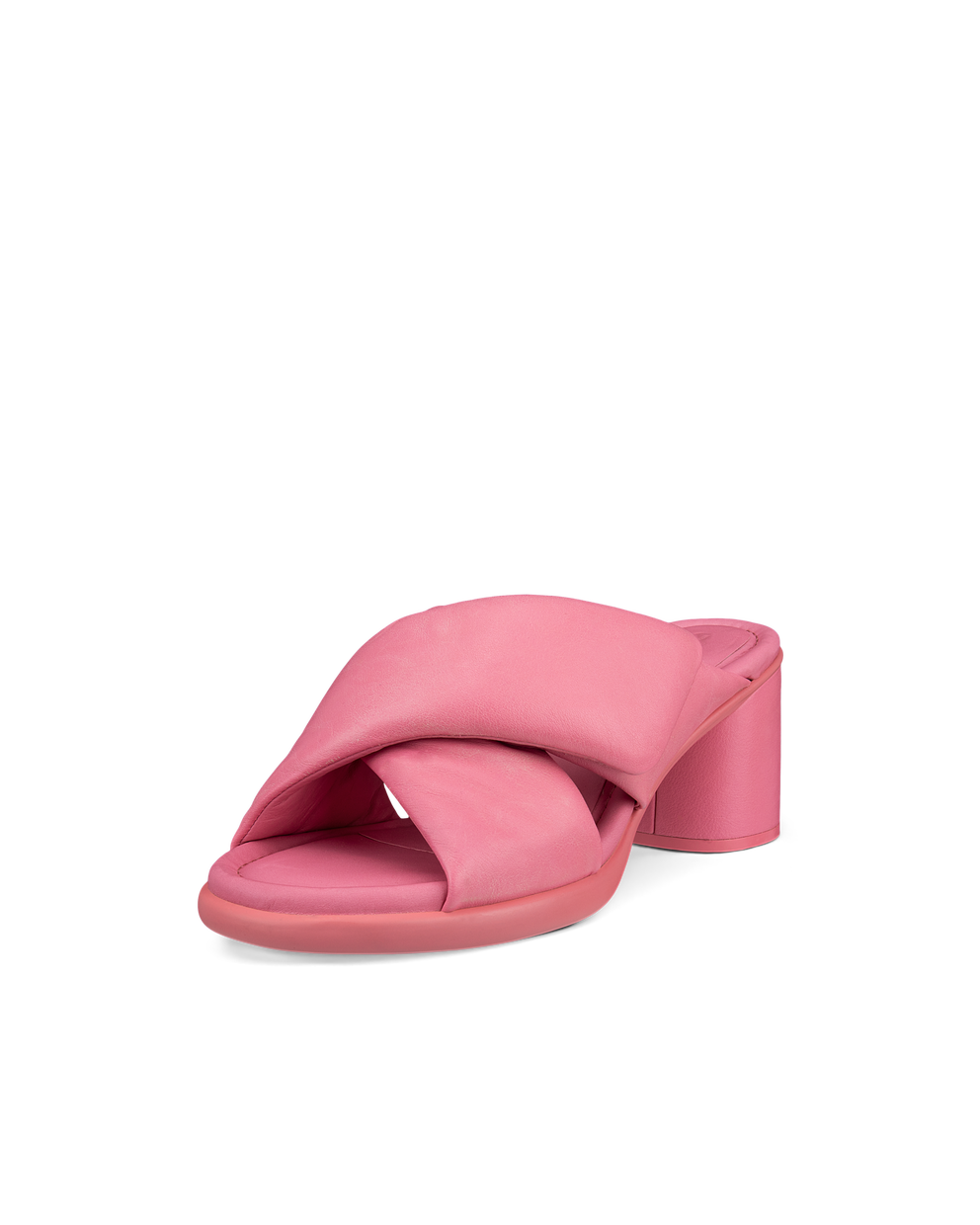 여성용 ECCO® Sculpted Sandal LX 55 가죽 힐 샌들 - Pink - Main