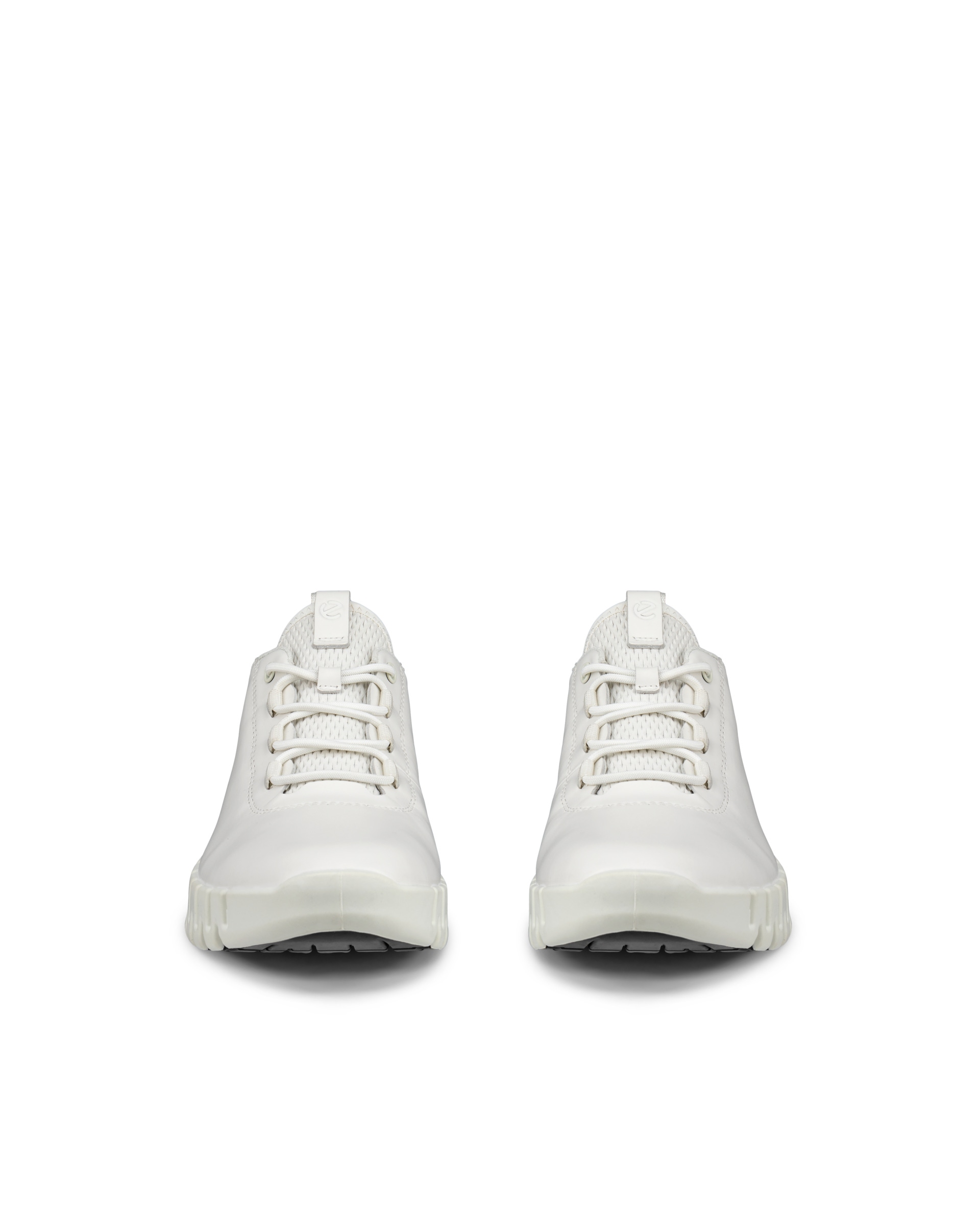 Women's ECCO® Gruuv Leather Sneaker - White - Front pair