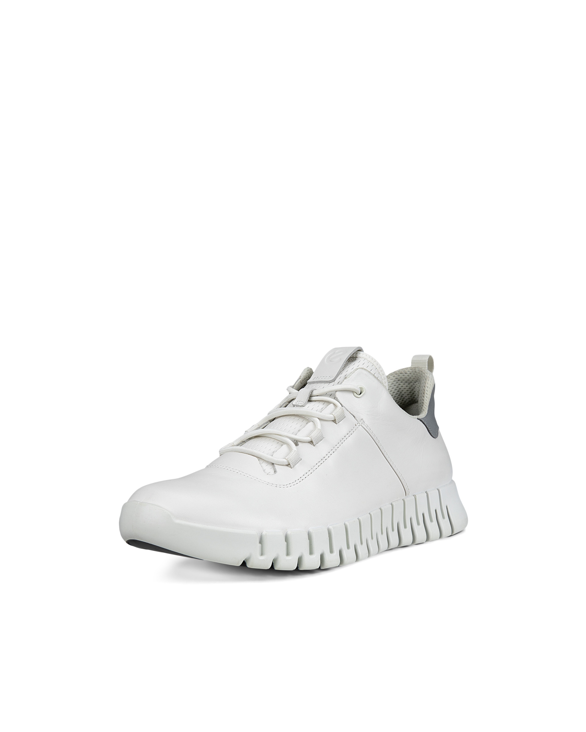 Men's ECCO® Gruuv Leather Sneaker - White - Main