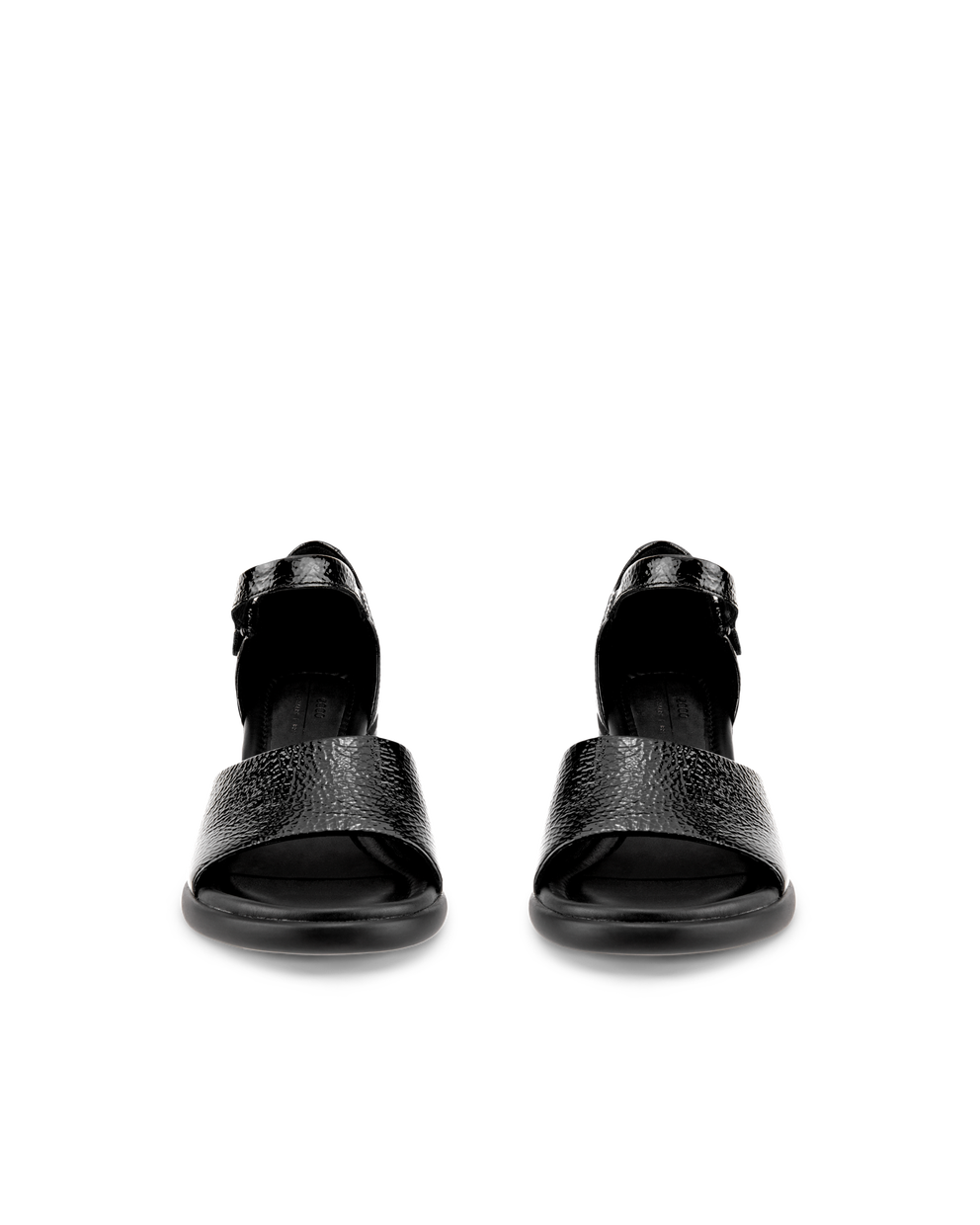 여성용 ECCO® Sculpted Sandal LX 55 가죽 힐 샌들 - Black - Front pair