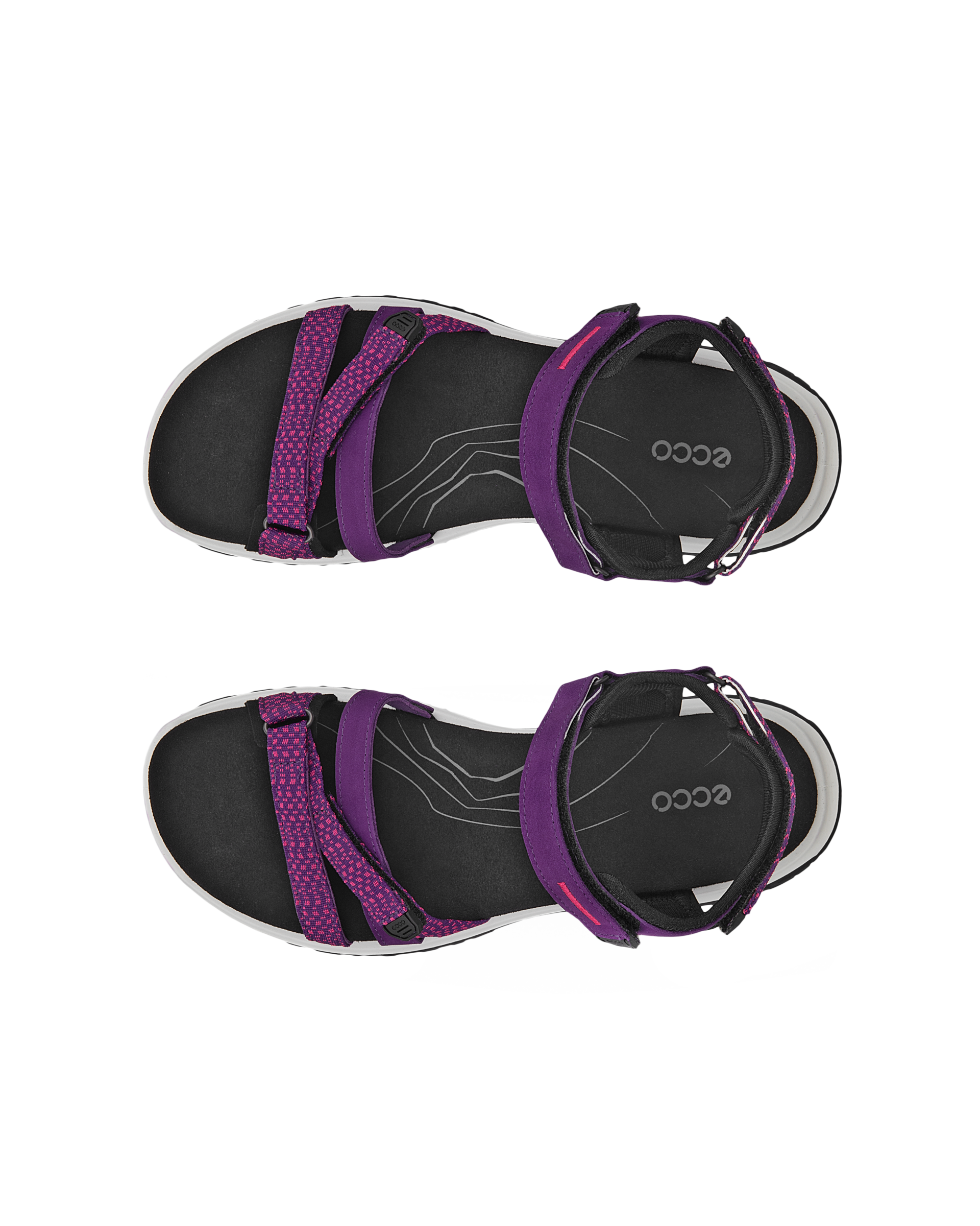 Women's ECCO® Offroad Roam Outdoor Sandal - Purple - Top left pair