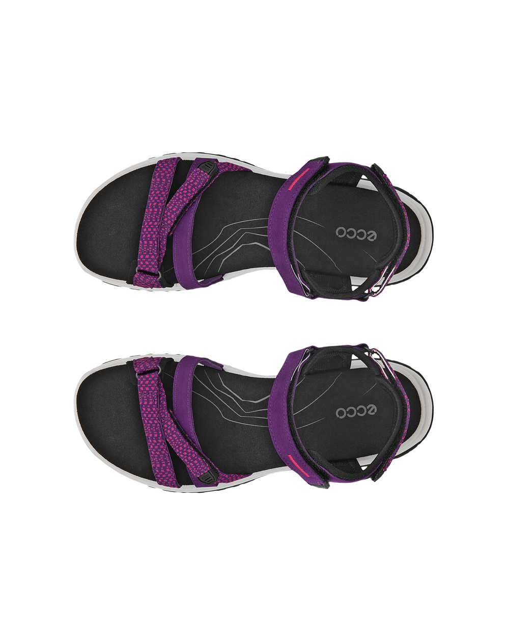 Women's ECCO® Offroad Roam Outdoor Sandal - Purple - Top left pair