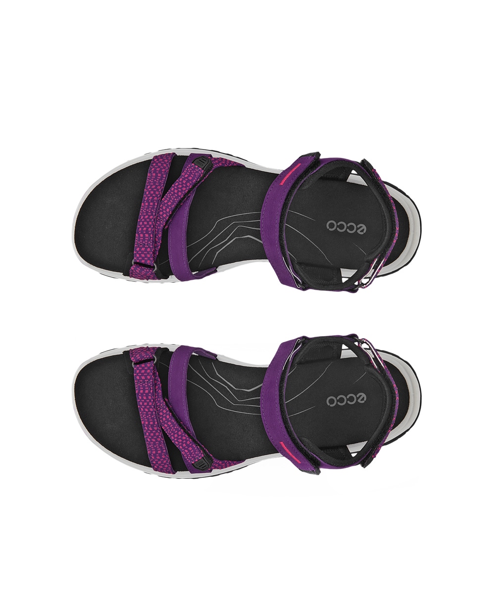 Women's ECCO® Offroad Roam Outdoor Sandal - Purple - Top left pair