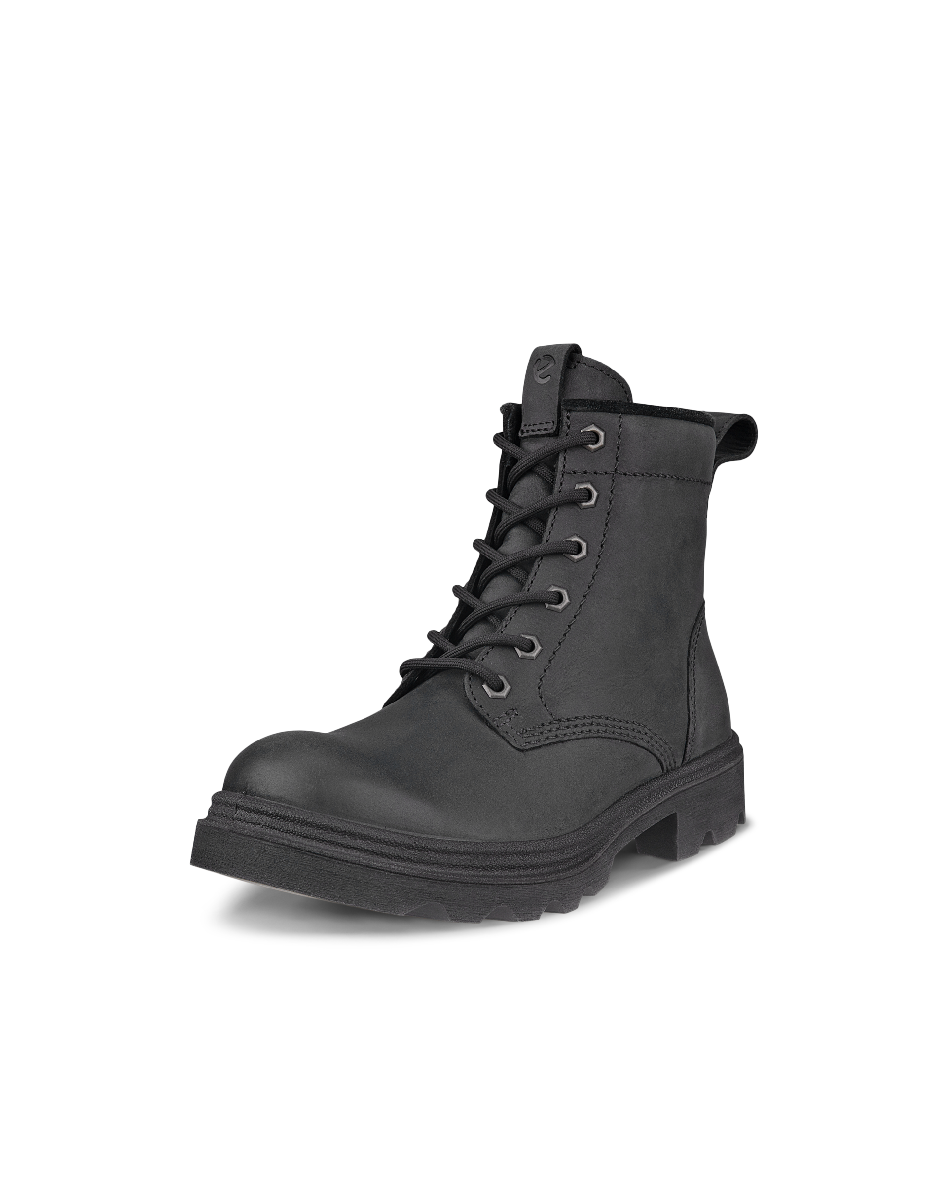 Women's ECCO® Grainer Nubuck Waterproof Lace-Up Boot - Black - Main