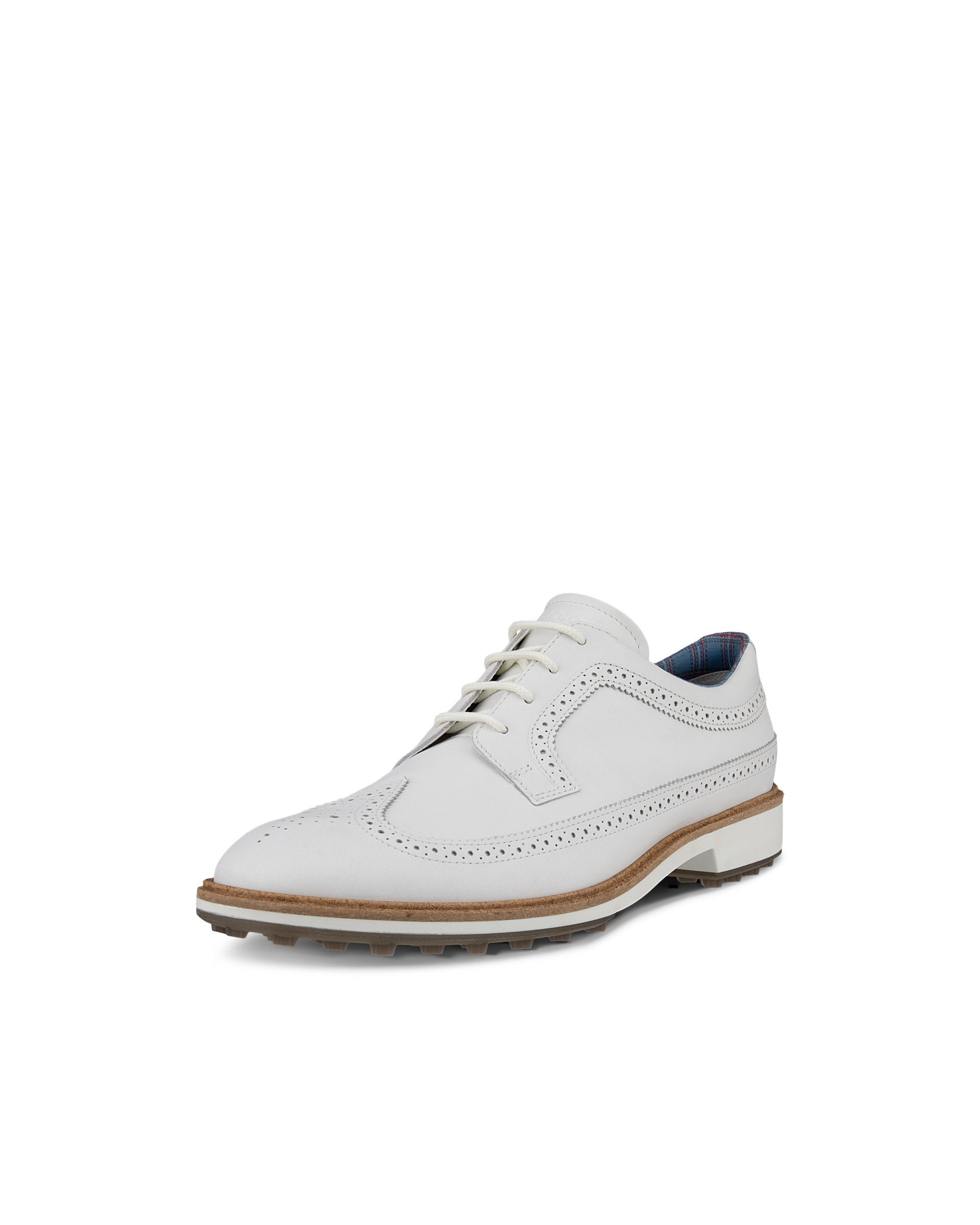 Men's ECCO® Golf Classic  Hybrid (Kiltie Edition) Leather Shoe - White - Main