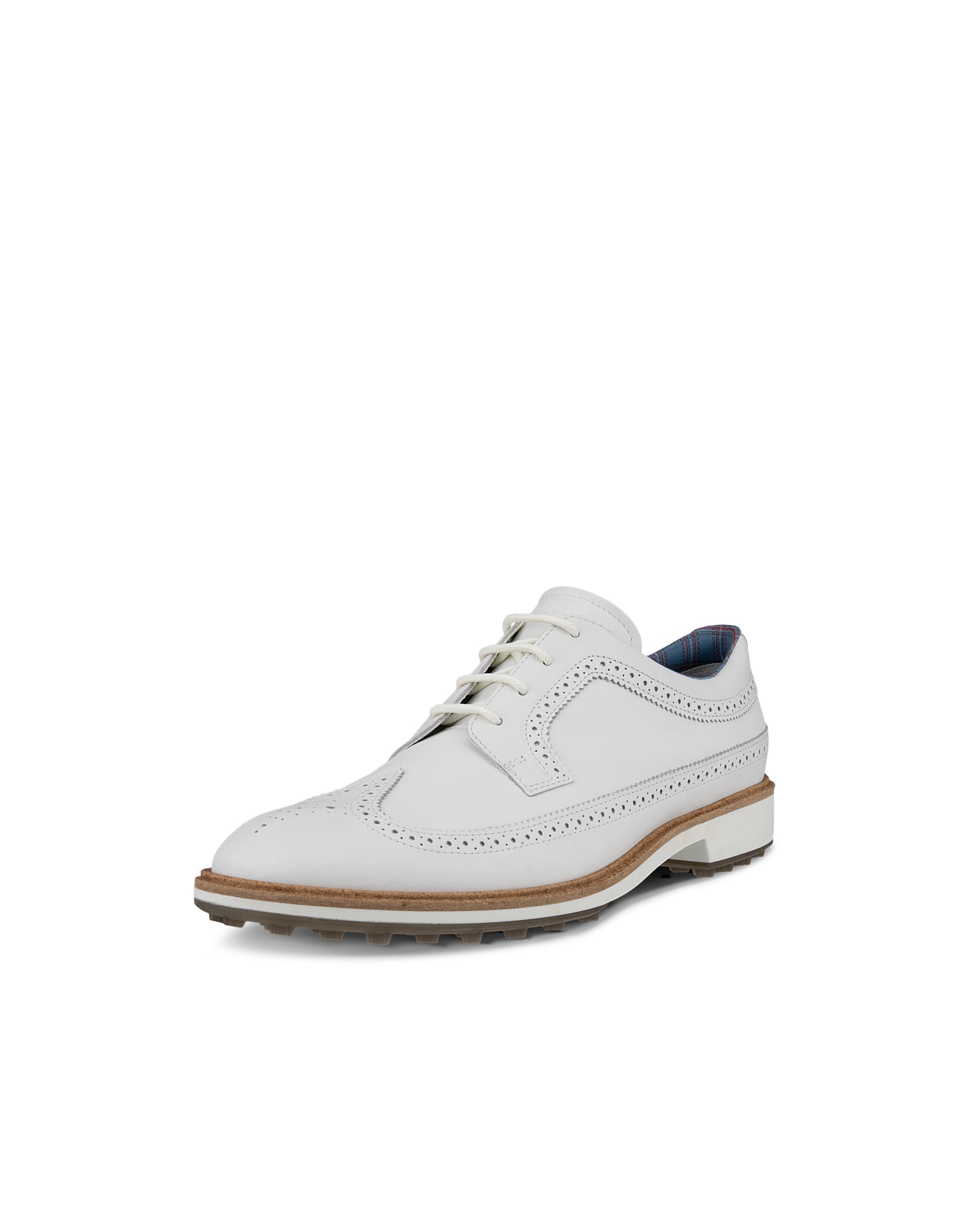 Men's ECCO® Golf Classic Hybrid (Kiltie Edition) Leather Shoe - White - Main