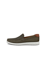 Men's ECCO® S Lite Moc Nubuck Moccasin - Grey - Outside