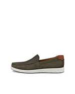 Men's ECCO® S Lite Moc Nubuck Moccasin - Green - Outside