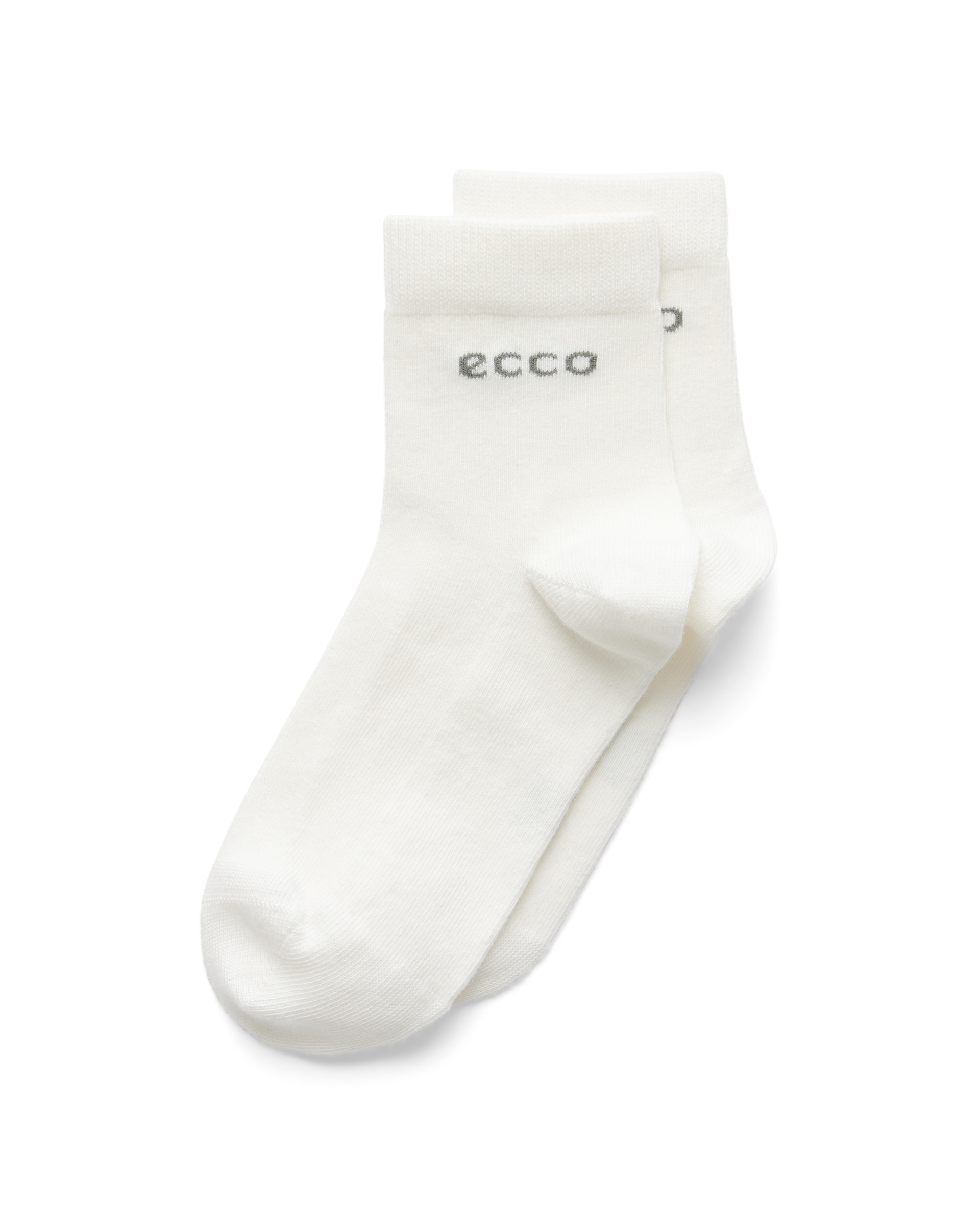 ECCO® Play keskmise lõikega vastupidavad sokid (2 tk) unisex - Valge - Detail-1