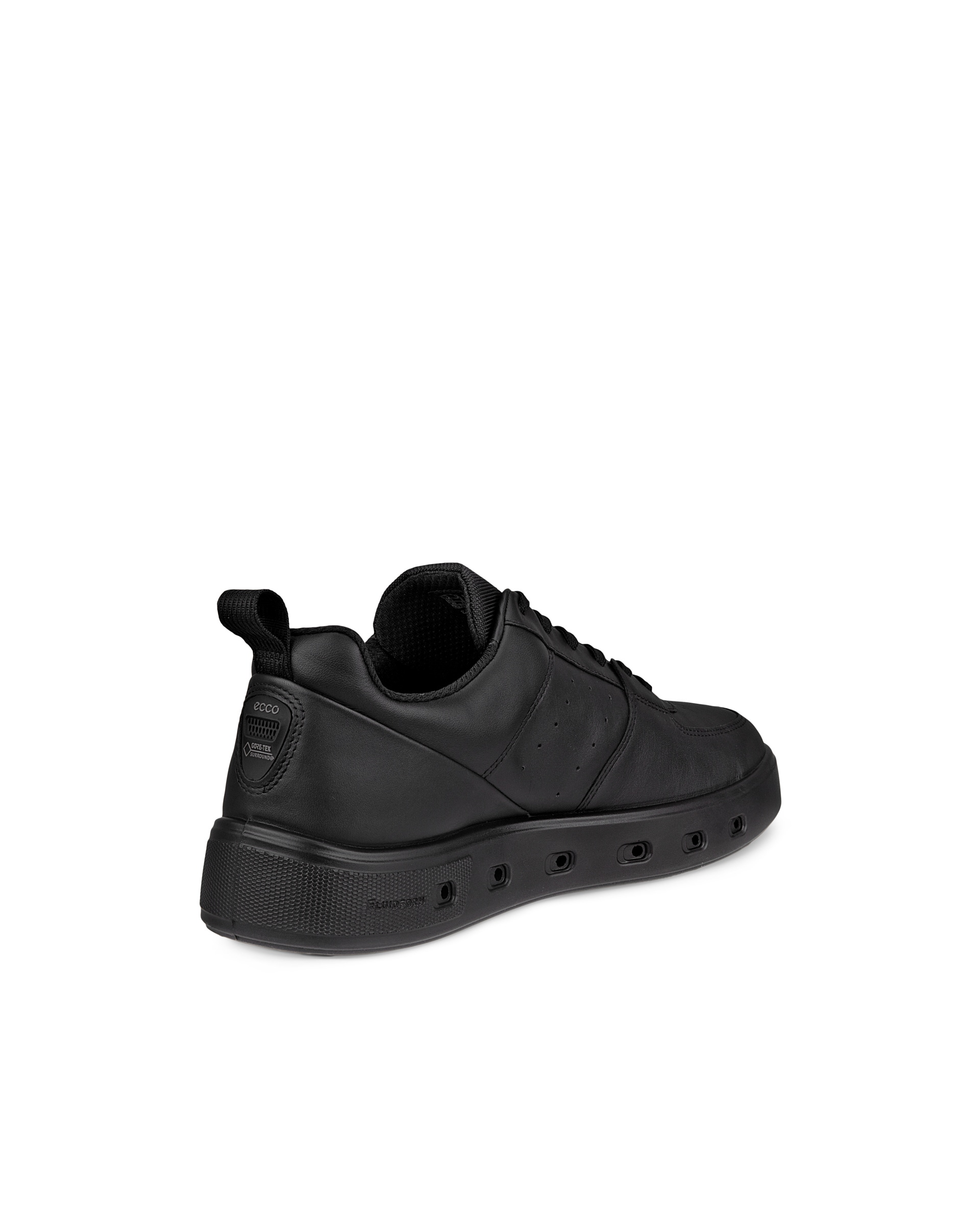 Men's ECCO® Street 720 Leather Gore-Tex Sneaker - Black - Back