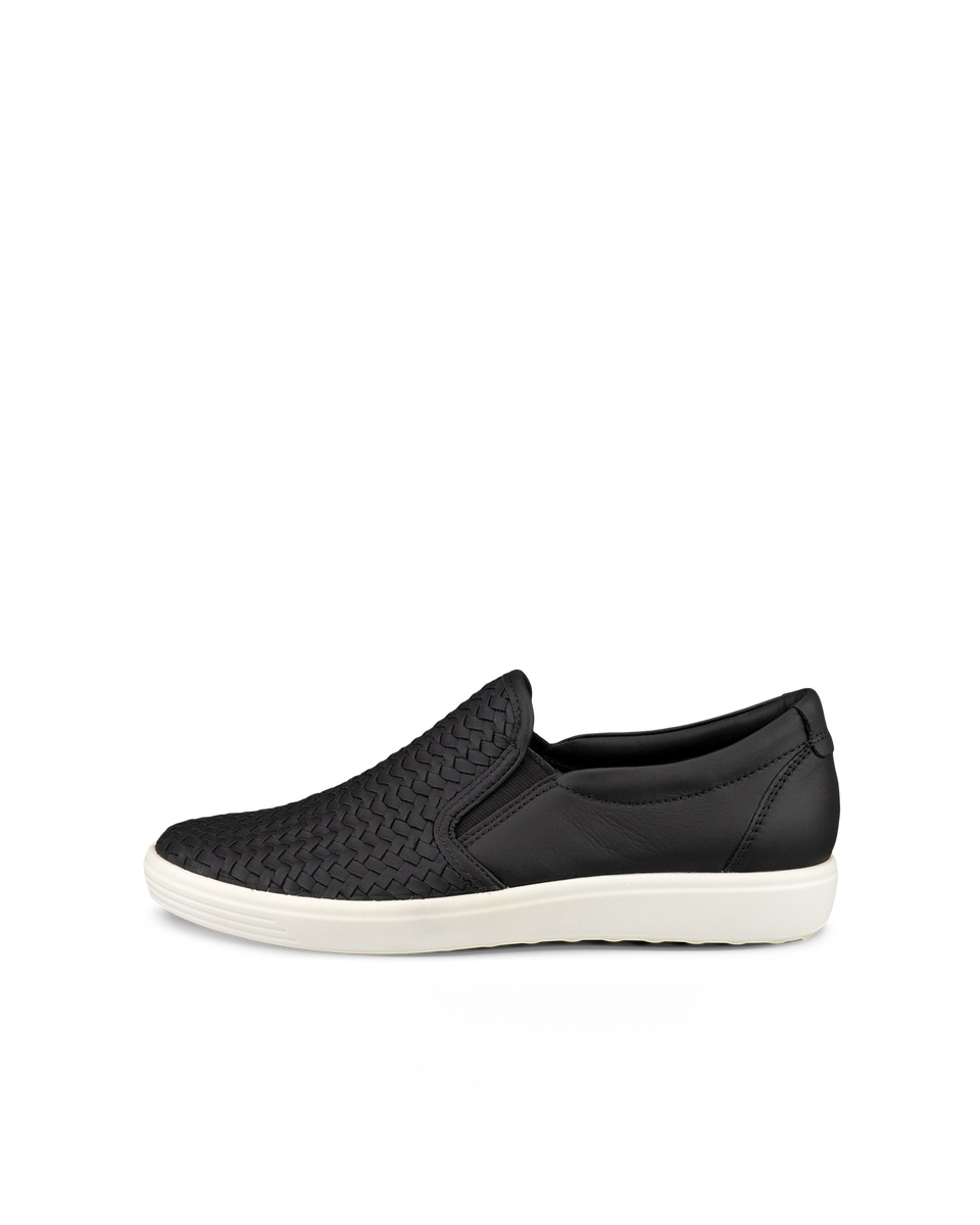 ECCO Soft 7 baskets sans lacets en cuir pour femme