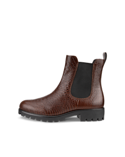 Botas Chelsea de piel ECCO® Modtray para mujer - Marrón - Outside