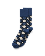 Men's ECCO® Classic Mid-Cut Socks - Blue - Main