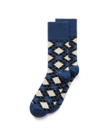 ECCO Men's Argyle Socks - Blue - Main