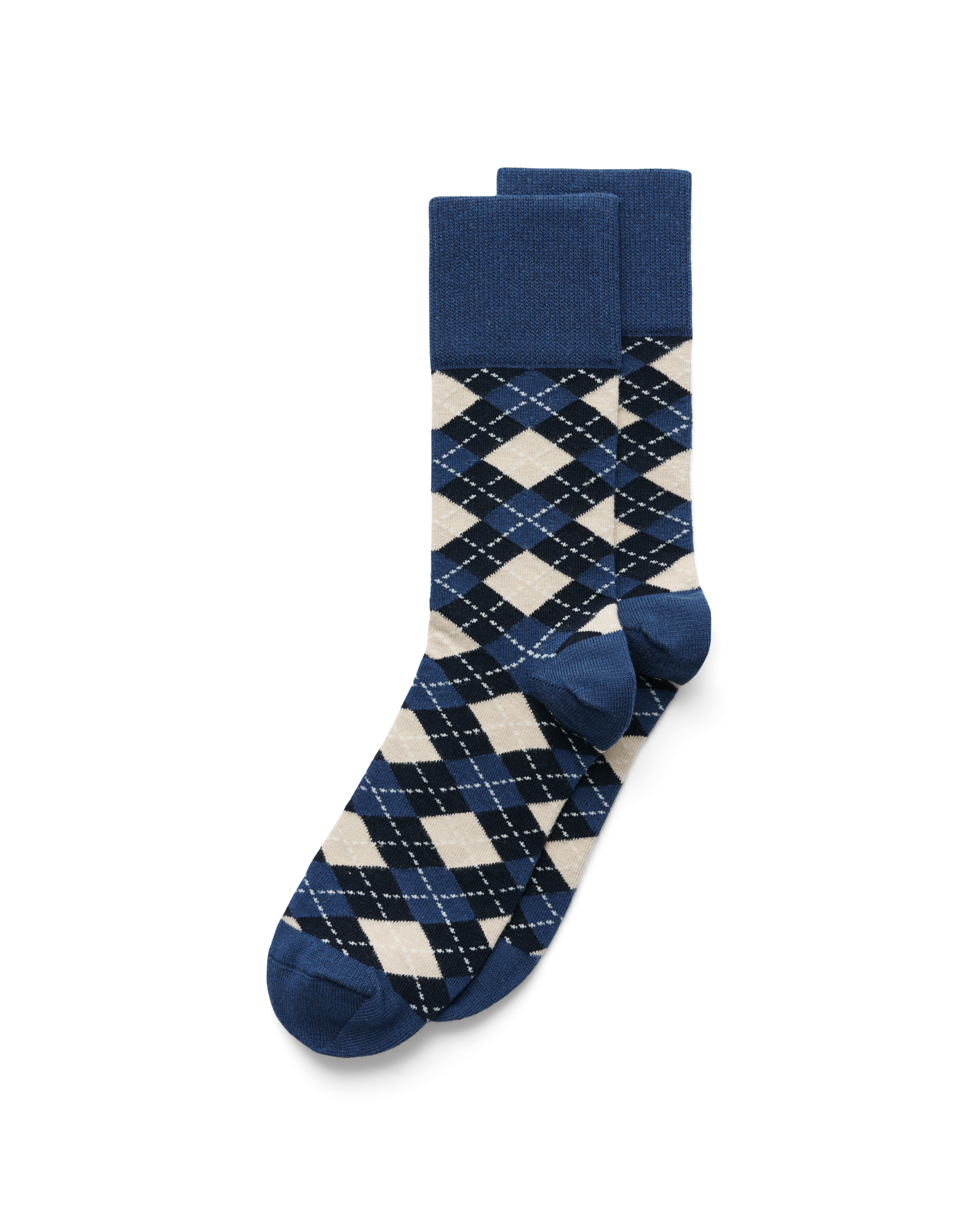 Men's ECCO® Classic Mid-Cut Socks - Blue - Main