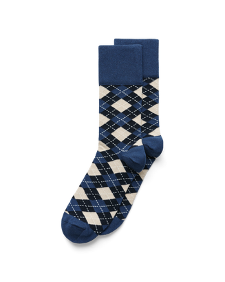 Men's ECCO® Classic Mid-Cut Socks - Blue - Main