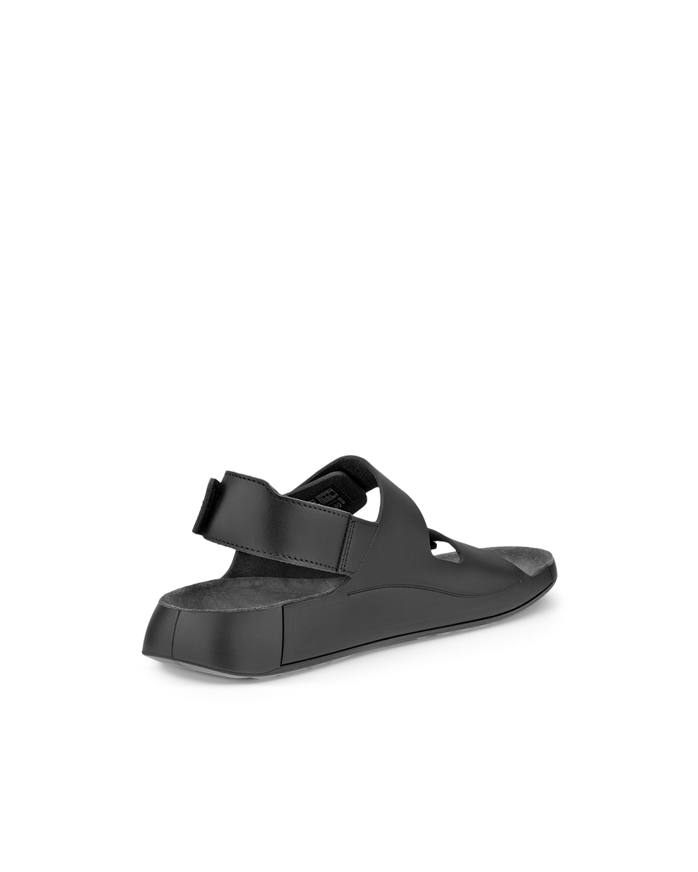 Men's ECCO® Cozmo Leather Two Strap Sandal - Black - Back