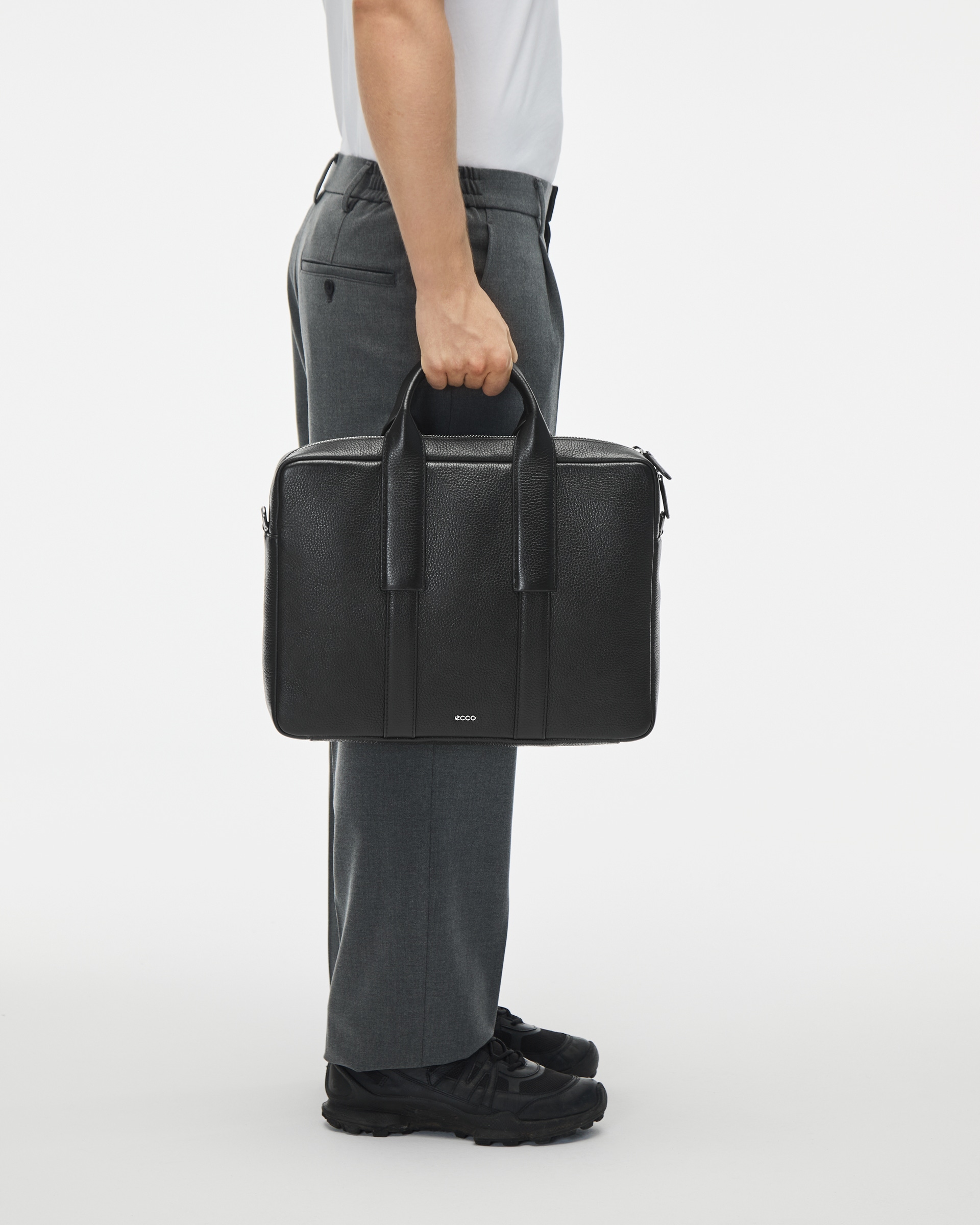 ECCO City Laptop Bag - Black - Lifestyle image-1