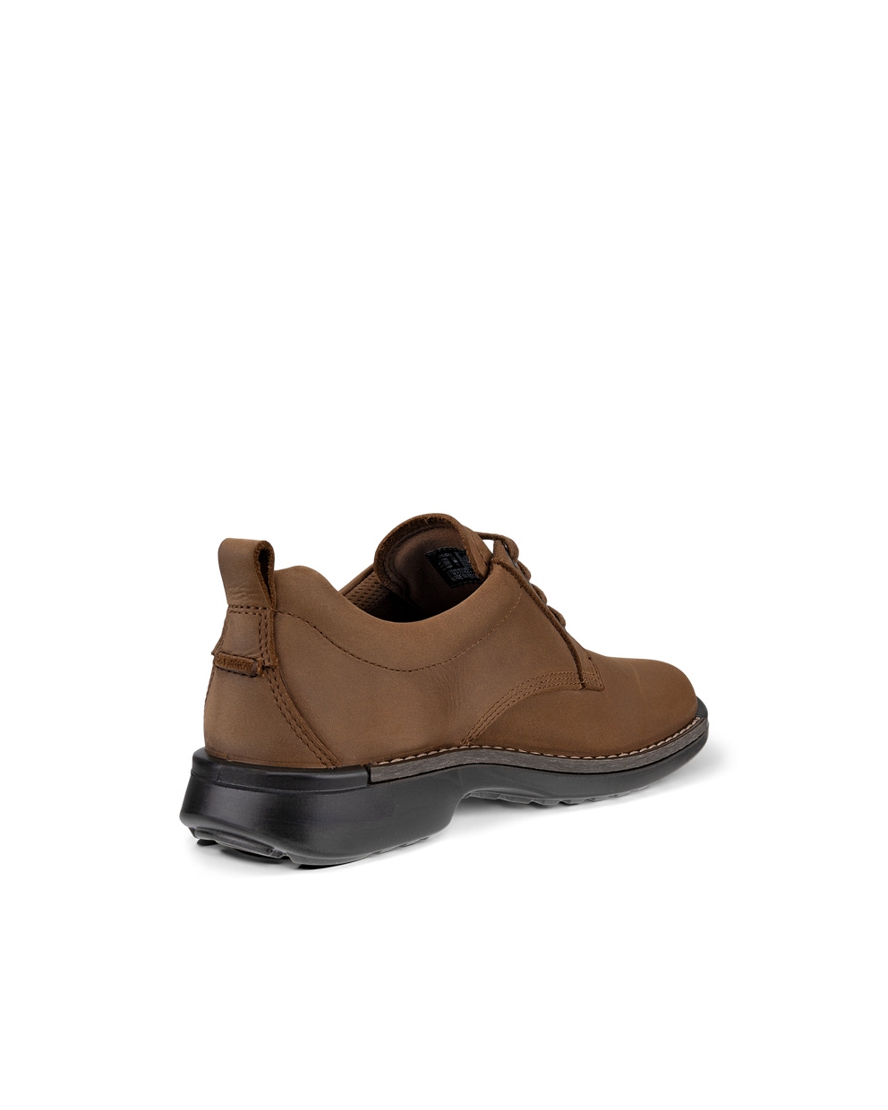 Men's ECCO® Fusion Nubuck Derby Shoe - Brown - Back