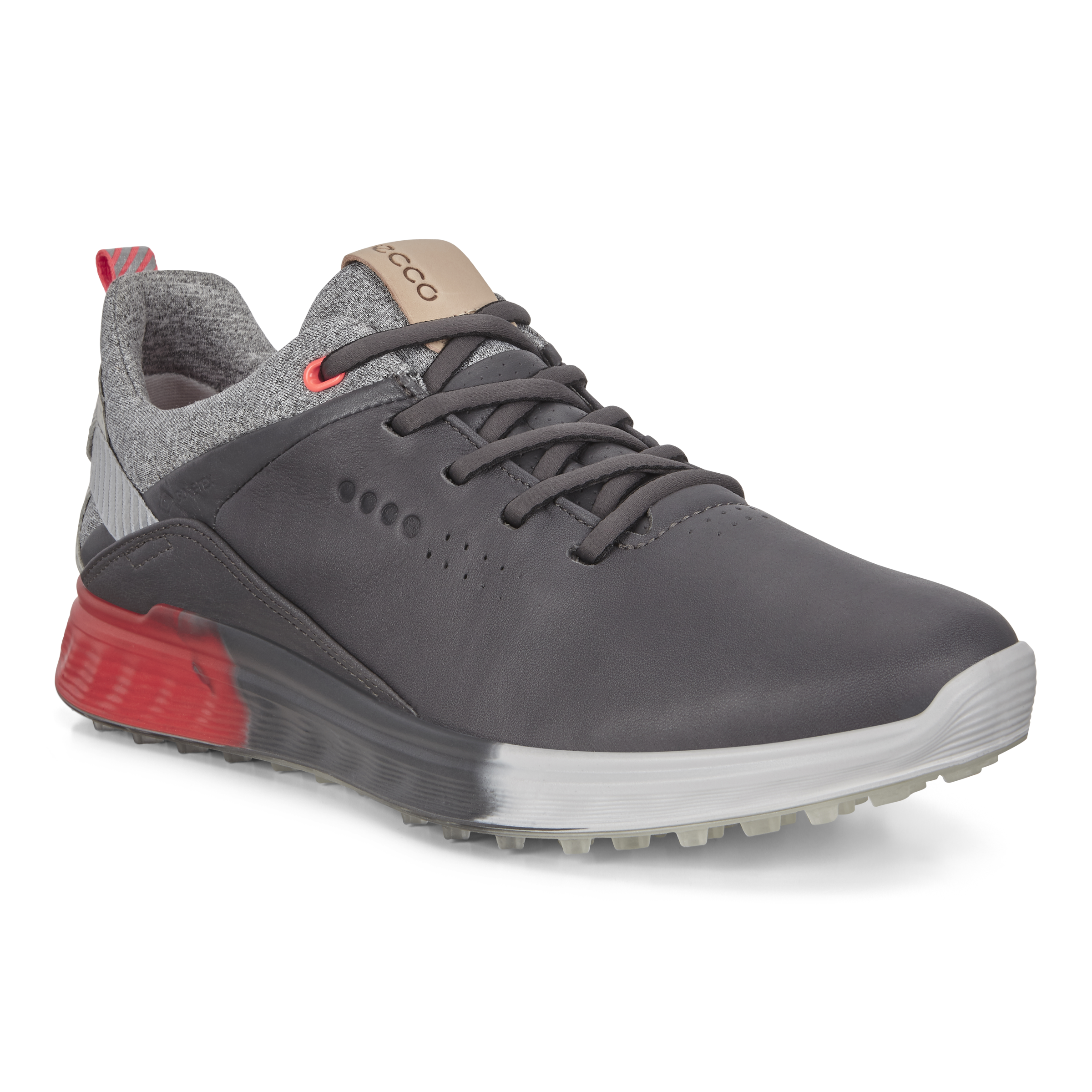 Ladies ECCO® Golf S-Three Leather Gore-Tex Shoe | Grey