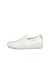 ECCO® Soft 7 baskets sans lacets en cuir pour femme - Blanc - Outside