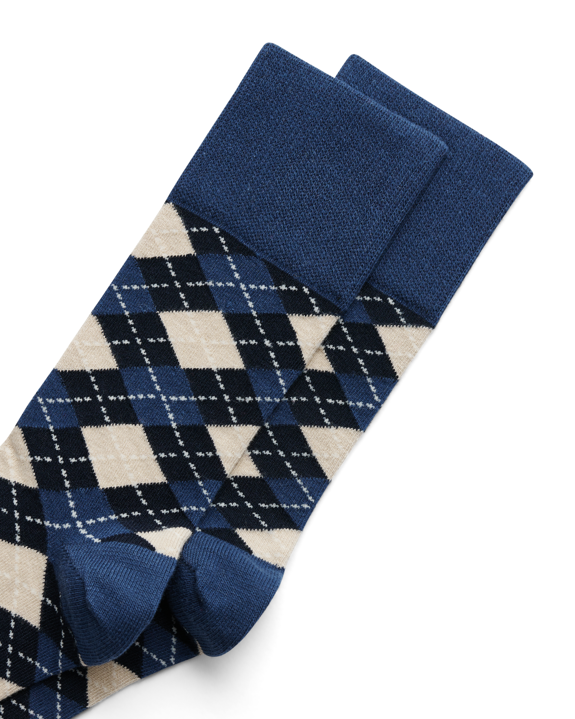 Men's ECCO® Classic Mid-Cut Socks - Blue - Detail-1