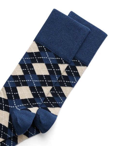 ECCO Men's Argyle Socks - Blue - Detail-1