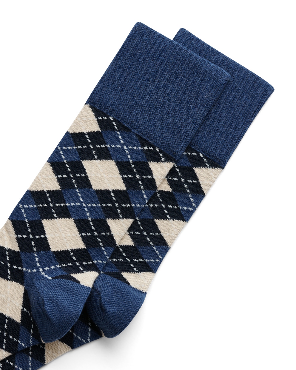 Men's ECCO® Classic Mid-Cut Socks - Blue - Detail-1