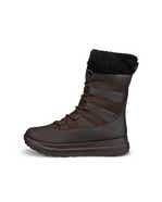 Women's ECCO® Solice Nubuck Waterproof Winter Boot - Brown - Outside