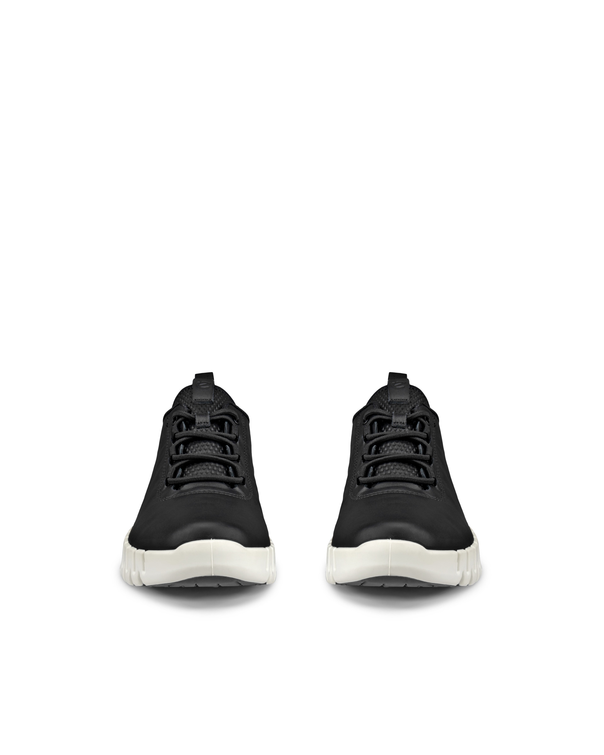 Women's ECCO® Gruuv Leather Sneaker - Black - Front pair