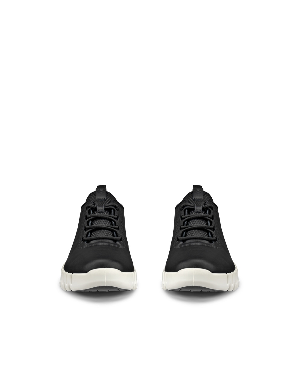 Women's ECCO® Gruuv Leather Sneaker - Black - Front pair