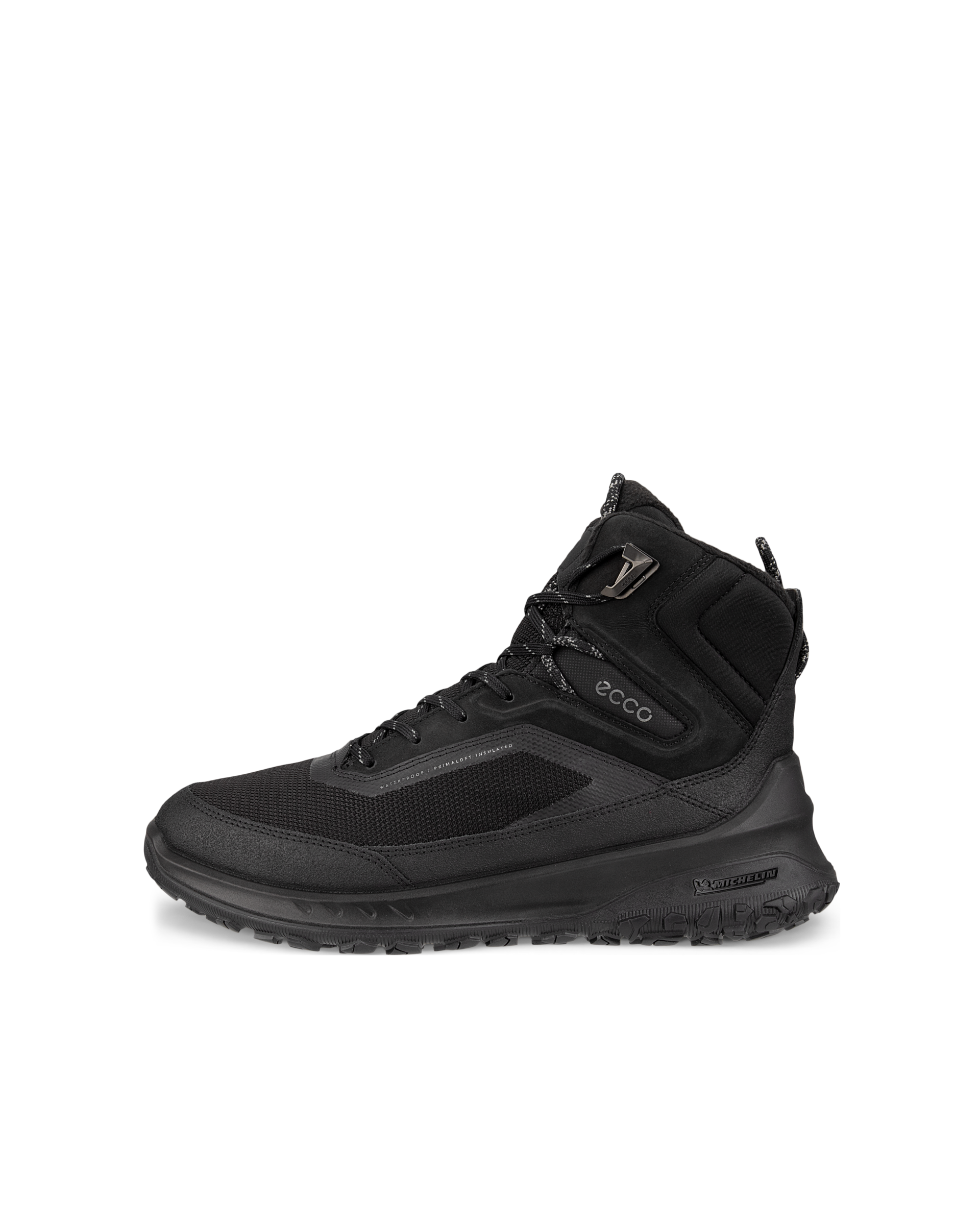 Women's ECCO® ULT-TRN Nubuck Waterproof Hiking Boot - Black - Outside