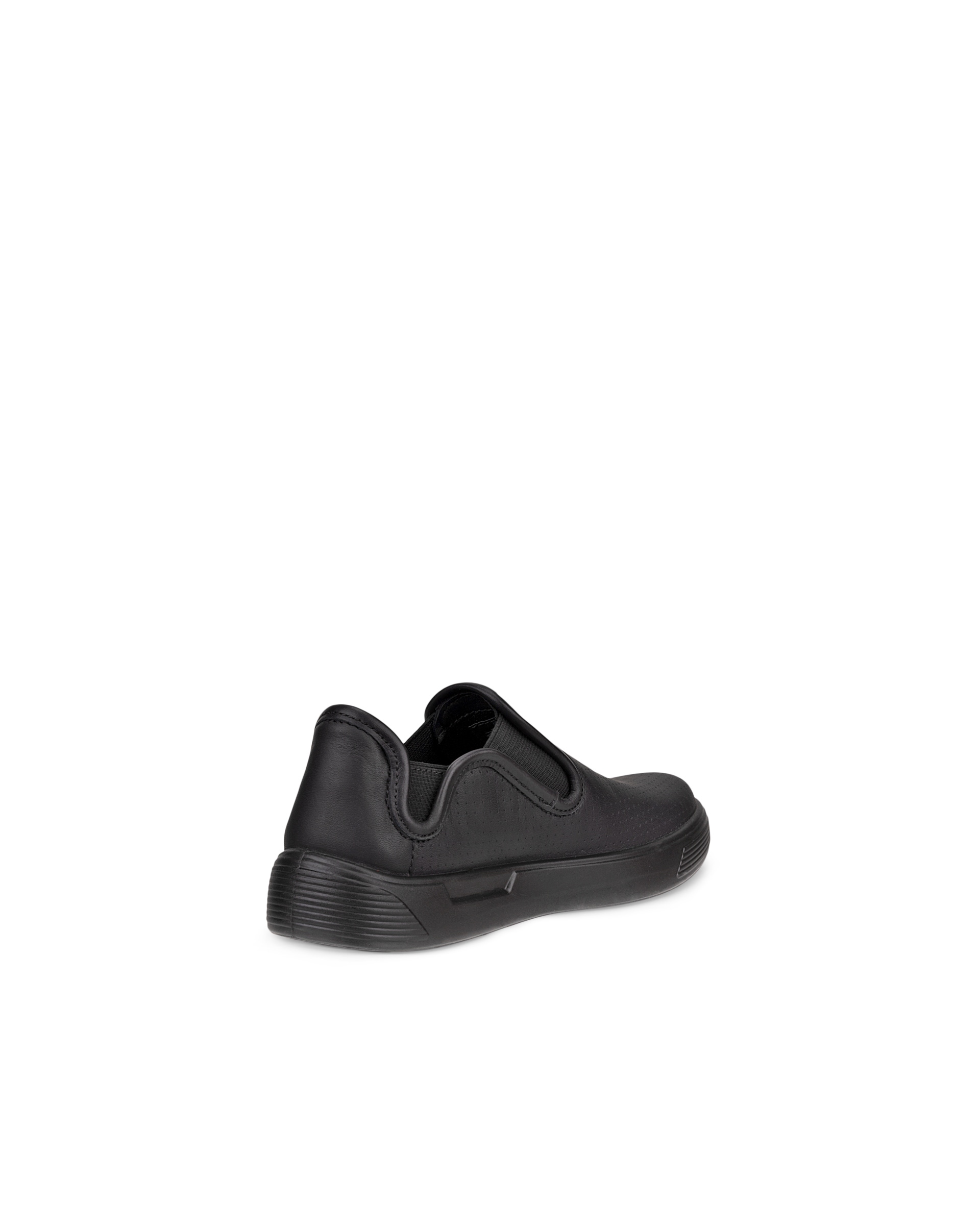 Zapatillas de piel sin cordones ECCO® Street 1 para niño/a - Negro - Back