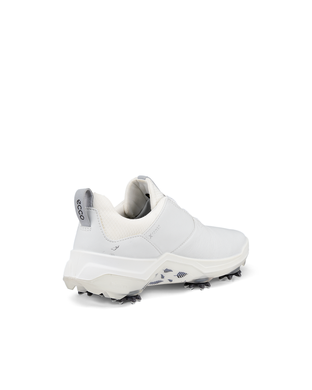 Ladies ECCO® Golf Biom G5 Leather Gore-Tex Cleats - White - Back