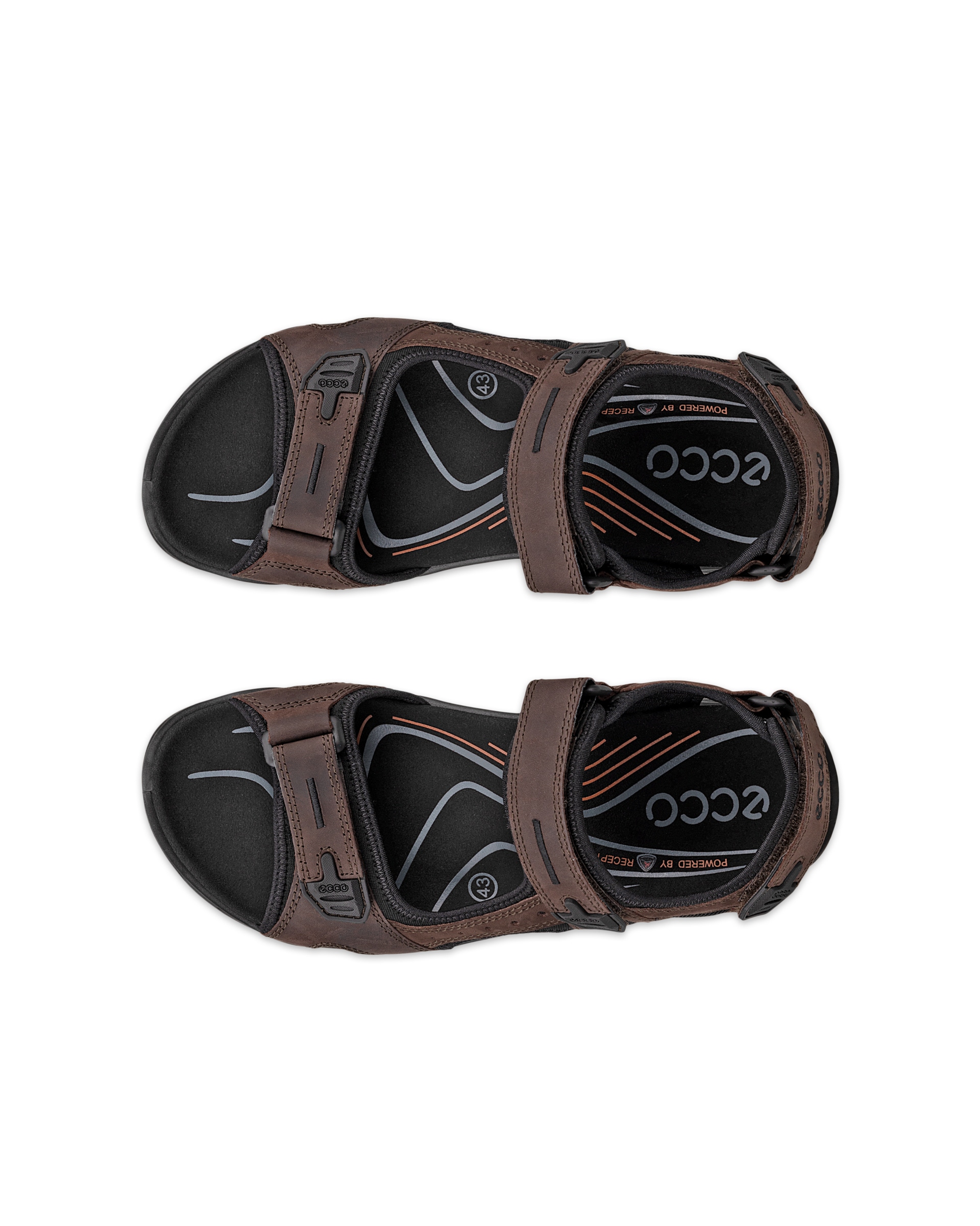 ECCO OFFROAD MEN'S SANDAL - Brown - Top left pair